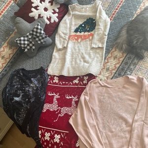 VERY GENTLY USED CHRISTMAS SWEATERS